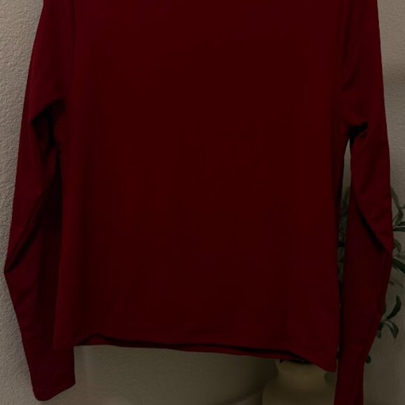 Maroon Long Sleeve Fitted Scuba Top – Old Navy, Size Large - Picture 3 of 4